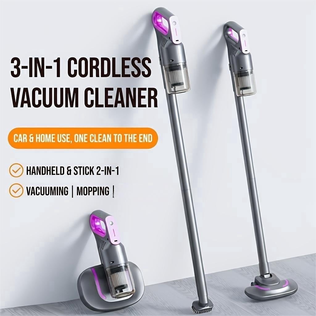 Cordless Stick Vacuum Cleaner, 25KPa Powerful Motor, Lightweight Vacuum for Pet Hair, Carpet and Hard Floor