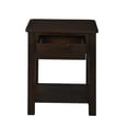 thumbnail image 5 of JERFIT 20 Inch End Table with Drawer, Dark Brown Bedside Table with Bottom Shelf, Handleless Nightstand for Living Room, Bedroom, 5 of 6