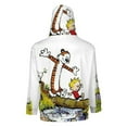 thumbnail image 3 of Calvin And Hobbes Full Zip Hoodies Hooded Long Sleeve Jacket Lightweight Sweatshirt Warm Winter Coats 2XL, 3 of 6