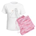 thumbnail image 6 of CafePress - Bride And Groom Women's Light Pajamas - Women's Short Sleeve Print T-Shirt and Pants Light Cotton Pajama Set, 6 of 7