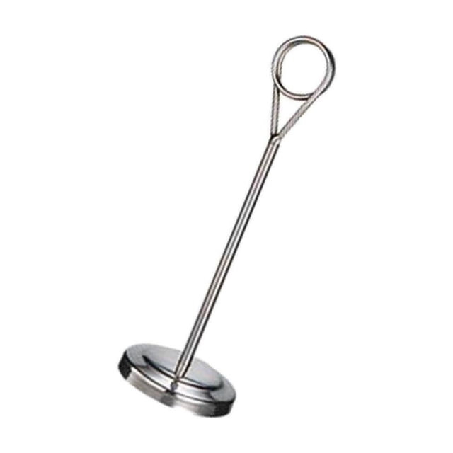 Yingyy Support de Numéro de Table en Acier Inoxydable Support de Photo pour Hôtel Argenté 20cm