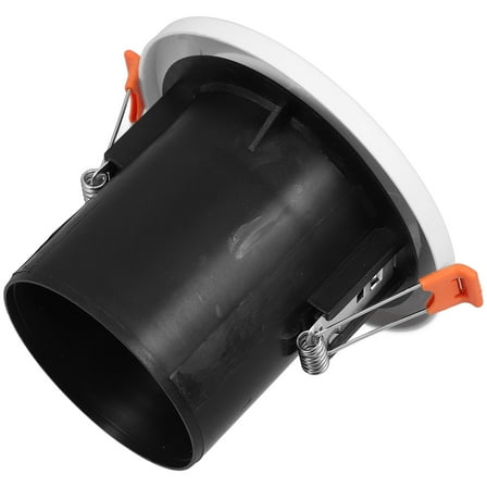 WORGEOUS Circular Exhaust Air Vent ABS Ceiling Round Air Vent with Spring Circular Air Vent Cover With Mesh Plastic Louvered Grille For Wall And Soffit Ventilation