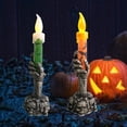 thumbnail image 4 of Neinkie Halloween Candlelight Realistic Ghost Hand Model Crafts Scene Layout Decoration Horror Party LED Flameless Candle Lamp Ornament Home Decoration, 4 of 9