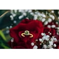 thumbnail image 6 of Women's 1.20 Ctw Green Round Moissanite Solitaire Ring in 10K White, Rose, and Yellow Gold, 6 of 7