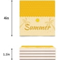 thumbnail image 3 of FMSHPON Illustration Summer Beach Ocean Tropical Coconut Palm Tree Set of 8 Coaster for Drinks, Absorbent Ceramic Stone Coasters Cup Mat with Cork Base for Home Kitchen Room Coffee Table Bar Decor, 3 of 4