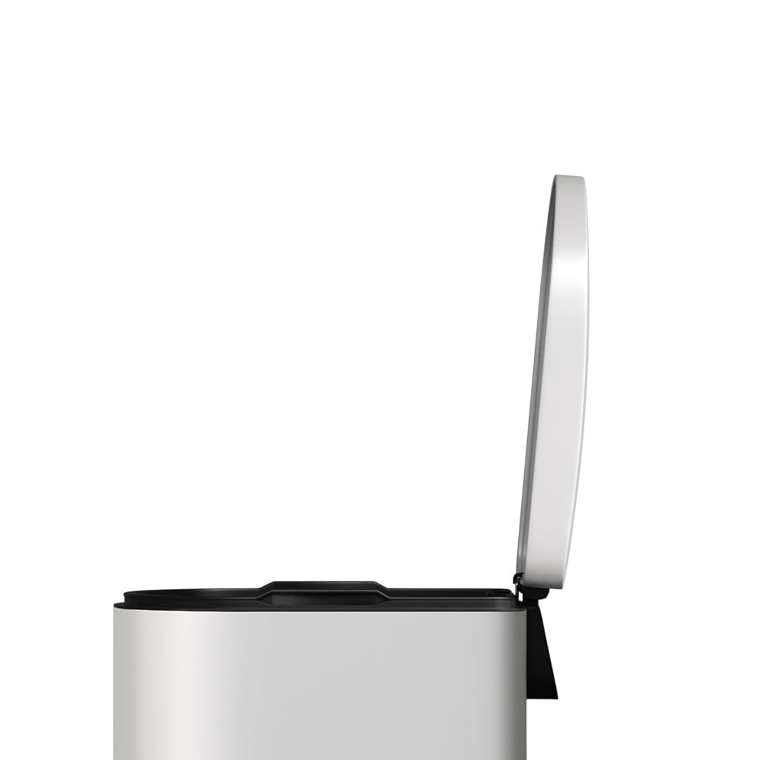 Garvee 13.2 Gallon Metal Kitchen Trash Can with Soft Close Lid, Slim Rustproof, Inner Bucket, White