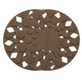 thumbnail image 1 of Uxcell Set de 2 Manteles de Silicona, Manteles Redondos de 6.7" para Ollas y Sartenes, Soportes de Calor Multiusos Antideslizantes para Encimeras de Cocina y Mesas de Exterior, Marrón, 1 of 7