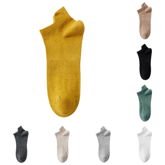 Unisex Cotton Ankle Socks, Breathable Anti‑Odor Antibacterial Short Socks Casual Sports Low Cut Cotton Socks for Men Women