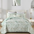 thumbnail image 1 of Juego de edredón WONGS BEDDING Boho King, verde salvia, cachemir y floral, 1 of 8