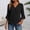 w93# Black788, variant on Plus Size Shirts For Women Solid Color V-Neck Three Quarter Sleeve Summer Loose Fit Casual Blouse Ruffle Pleated Breathable Lightweight Chiffon Top Fashionable Comfy Dailywear,White,XXL