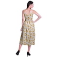 thumbnail image 5 of Moomaya Printed Cotton Casual Spaghetti Strap Dress Flared Maxi Summer Dresses For Women, 5 of 7