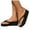 Black, variant on Beads Platform Flip Flops for Women Casual Beach Summer Wedge Slip on Sandals Indoor Outdoor Slippers