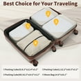 thumbnail image 4 of 4 Piece Luggage Set with Compression Packing Cubes for Suitcase Expanable Spinner Wheels Lightweight Suitcase with TSA Lock 16 IN+20IN+24IN+28IN, 4 of 9