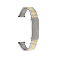 thumbnail image 1 of Bandini Bracelet de Montre Extensible en Acier Inoxydable 13mm Argent et Or (Bicolore) pour Femmes, Extrémité Droite, Longueur Réglable, Bracelet de Montre en Métal Extensible, Sans Boucle, 1 of 8