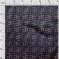 thumbnail image 2 of oneOone Viscose Jersey Fabric Geometric Kasuri Decor Fabric Printed BTY 60 Inch Wide, 2 of 5