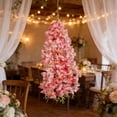 thumbnail image 1 of Glicinias Artificiales Enredaderas Flores Colgantes Falsas Guirnalda para Decoración de Pared en Bodas Fiestas de Jardín, 60 cm, Rosa, Rosa Intenso, Champaña, 1 of 6