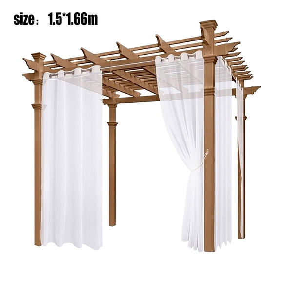 Vikakiooze Outdoor Waterproof Shading Curtain Smooth Fabric Curtain Curtains For Patio