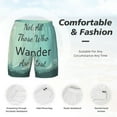 thumbnail image 5 of Lsque Mens Swim Trunks Not All Those Who Wander Are Lost1 Pattern - Bathing Suit Compression Liner - Beach Swim Shorts Swimwear - (S-3XL) - Stretch Quick Dry -3X-Large, 5 of 9