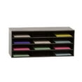 thumbnail image 2 of Durham 432-08 12 Opening Steel Horizontal Literature Rack, Black, 2 of 3