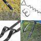 thumbnail image 4 of Set of 4 Screw in Ground Anchors | 30.5cm | Swing Trampoline Garden House Play Tower Steel Ground Screws | 250cm Adjustable Safety Belts, 4 of 5
