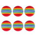 thumbnail image 3 of pitrice 6 Pieces Lightweight Soft Sponge Rainbow Indoor Practice Golf Training Balls, 3 of 5