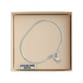 thumbnail image 3 of 6 1/4 inch Oval Eye Hook Bangle Bracelet w/ Praying Hands in Sterling Silver, 3 of 3
