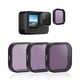 thumbnail image 1 of Kit de filtros de lentes TELESIN ND8 ND16 ND32 para GoPro Hero 12-9, 1 of 7