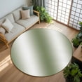 thumbnail image 3 of Sage Green White Ombre 6ft Round Rug, Abstract Art Modern Green Gradient Non-Skid Rubber Backing Large Area Rugs - Living Room Bedroom Home Office, Indoor Floor Mat Carpets Washable Rug, 3 of 9