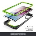 thumbnail image 3 of Poetic Galaxy Note 10 Rugged Clear Case, Full-Body Hybrid Bumper Cover, Support Wireless Charging, Without Built-in-Screen Protector, Guardian Series, Case for Samsung Galaxy Note 10, Green, 3 of 7