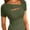 Army Green, variant on Women's Fashion Clothes One Piece Cutout Tops Short Sleeve Knit Slim Fitted Shirts Tee Tshirts