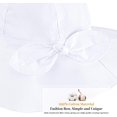 thumbnail image 5 of Baby Girl Sun Hat with UPF 50+ Outdoor Adjustable Beach Hat with Wide Brim Bucket Hats, 5 of 5