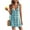 Sky blue, variant on Summer Women's Sexy Crochet Mesh Dress Sheer Mesh Dress Beach Swimsuit Top