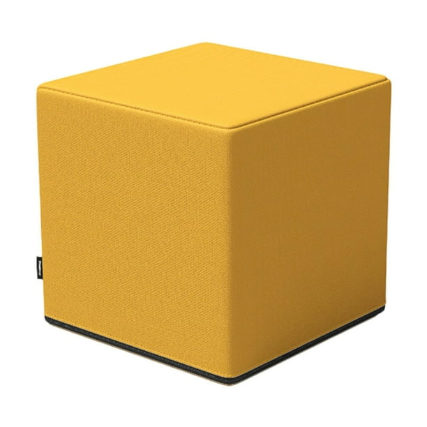 Bloque de yoga en forma de cubo que mejora la flexibilidad, multifuncional para estiramientos, portátil. Amarillo