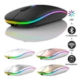thumbnail image 1 of Mouse Recargable Portátil Con Bluetooth Y Inalámbrico Usb Mouse RGB, 1 of 5