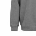 thumbnail image 4 of Men Casual Waffle Shirts Loose Breathable Crewneck Long Sleeve Pullover Tshirts Trendy Comfy Soft Solid Color Spring Fall Tops, 4 of 5