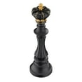 thumbnail image 5 of Navaris Chess Statue Decor Piece - 16" Tall Decorative Resin Sculpture - Large Game Figure Decoration Ornament for Home, Office, Study - Black King, 5 of 6