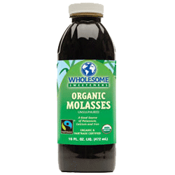 - Wholesome Sweeteners, Organic Molasses, 32 Oz, 1 Count