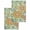Green, variant on Turquoise Boho Floral Kitchen Dish Towels for Drying Dishes Set of 4, Vintage Abstract Art Ethnic Flowers Waffle Weave Microfiber Hand Tea Bathroom Towels Quick Dry & Absorbent Towel 15.7x23.6