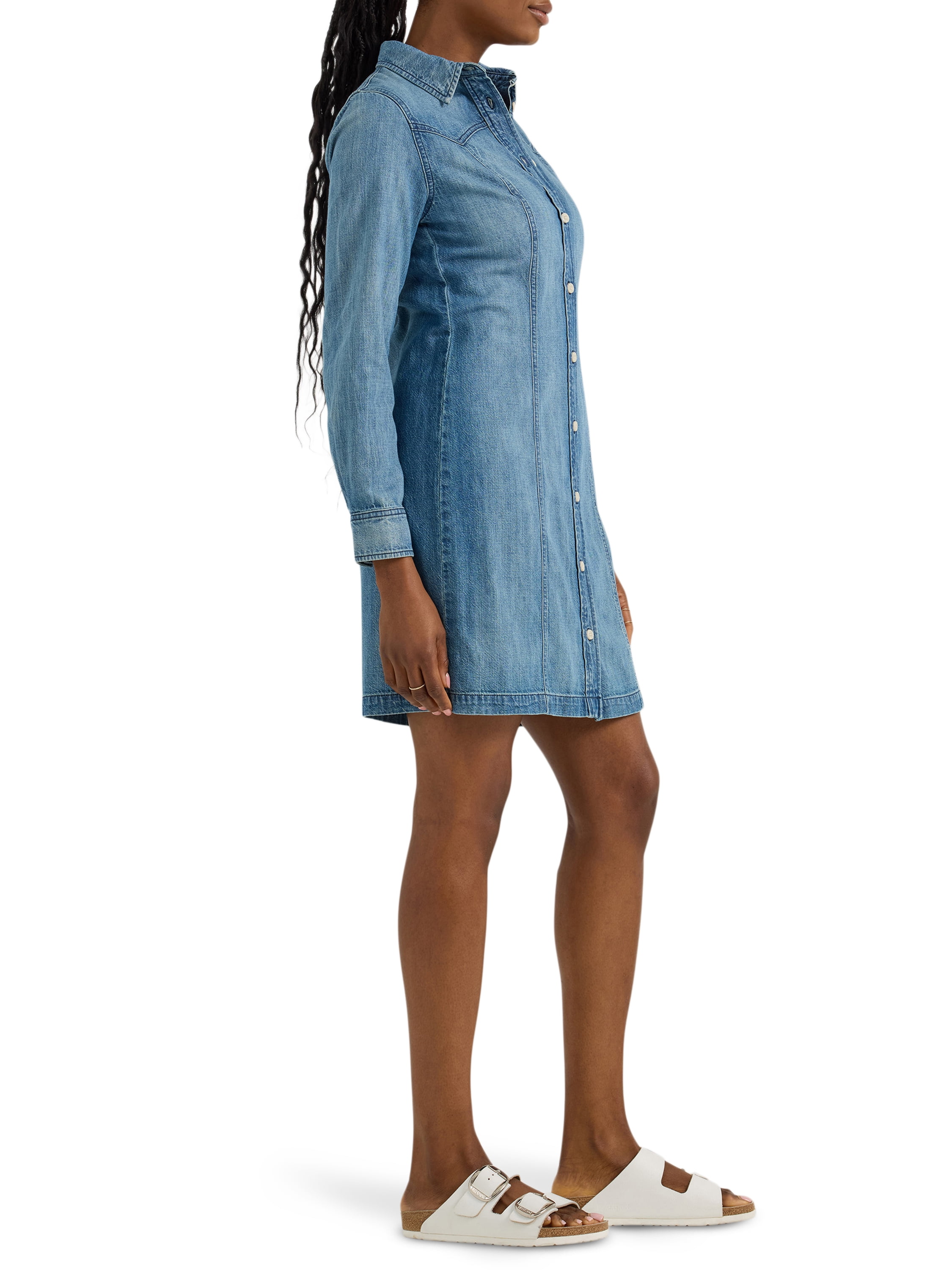 Lee Women's and Women's Plus Heritage Western Denim Dress, Sizes XS-4X