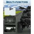 thumbnail image 6 of Roromall 12V Kids Ride on ATV Car w/Parent Remote Control, Spring Suspension, LED Lights, USB, Music, Volume Control, Off-Road 4 Wheeler w/LED Flag for Boys & Girls Ages 3+, 6 of 8