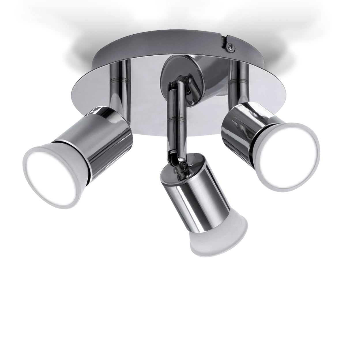 Matt Grey Ceiling 3 Way Adjustable Spot light bar LED Round head Ball Design 