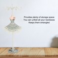 thumbnail image 4 of Jewelry Display Stand Model, 6 Hooks Jewelry Displays Stand with Stable Base, Resin Iron Jewelry Rack Jewelry Storage for Earring Bracelet Rings Girl Women Gift, 4 of 7