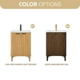 thumbnail image 4 of Vinnova Design Mumbai 24" Free-standing Single Bath Vanity in Oak Weathering Light Brown, 4 of 16