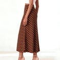 thumbnail image 2 of yillto Women Long Skirts High Waist Polka Dots Elegant Spring Summer Flowy Maxi Skirt for Work Office, 2 of 4