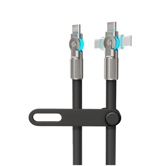Hypergear Cable USB-C 3.6m Carga Rápida y Diseño Reforzado negro