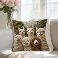thumbnail image 2 of Cubiertas de Almohada de Navidad Al Aire Libre 45x45cm Imitación Alpacas Animal Print, Material de Rebaño Suave para el Sofá Sala de Estar Y Decoración de Otoño, Cremallera Invisible, 2 of 6