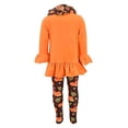 thumbnail image 4 of Girls 3 Piece Autumn Turkey Thanksgiving Clothes Set Outfit (2Y, Brown), 4 of 5