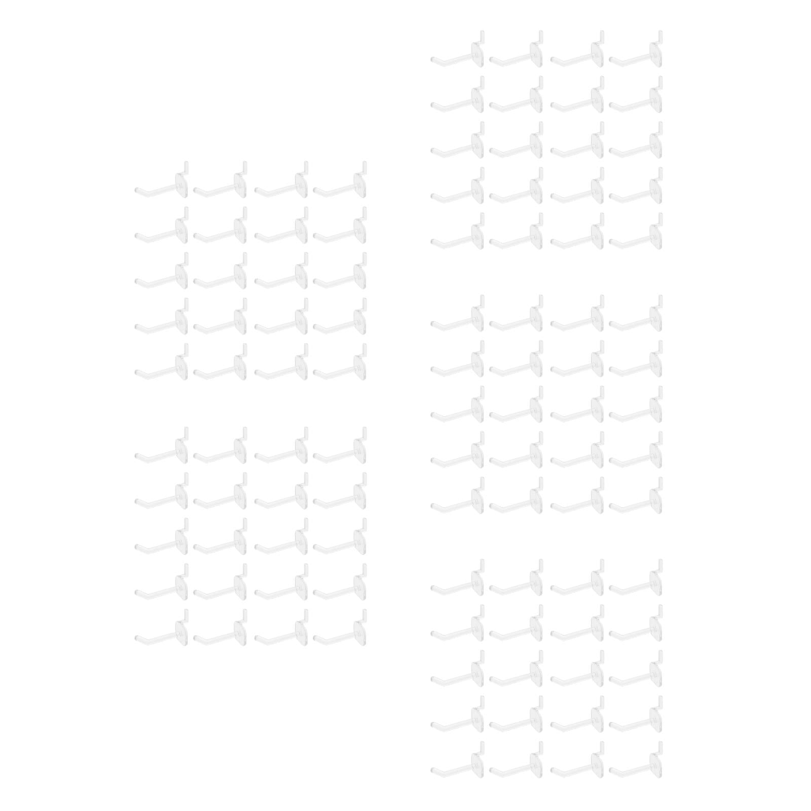 HINTRMENT  Transparent Plastic Pegboard Tool Hangers Sleek and Stable