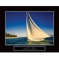 thumbnail image 2 of Frontline 24x20 Black Ornate Wood Framed with Double Matting Museum Art Print Titled - Let Go - Sailing, 2 of 4