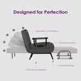thumbnail image 5 of TYBOATLE Sleep Chair Bed, Comfy Convertible Sleeper Chairs for Adults, 5 in 1 Folding Sofa Bed with 5-Position Adjustable Backrest & Pillow, Cozy Small Chair Couch for Small Spaces, Office (Dark Grey, 5 of 18